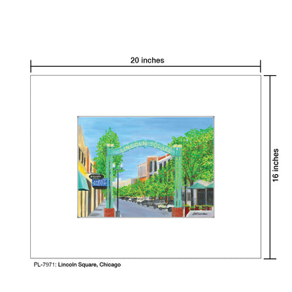 Lincoln Square, Chicago, Print (#7971)