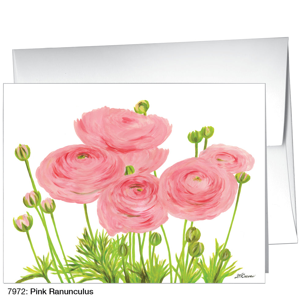 Pink Ranunculus, Greeting Card (7972)