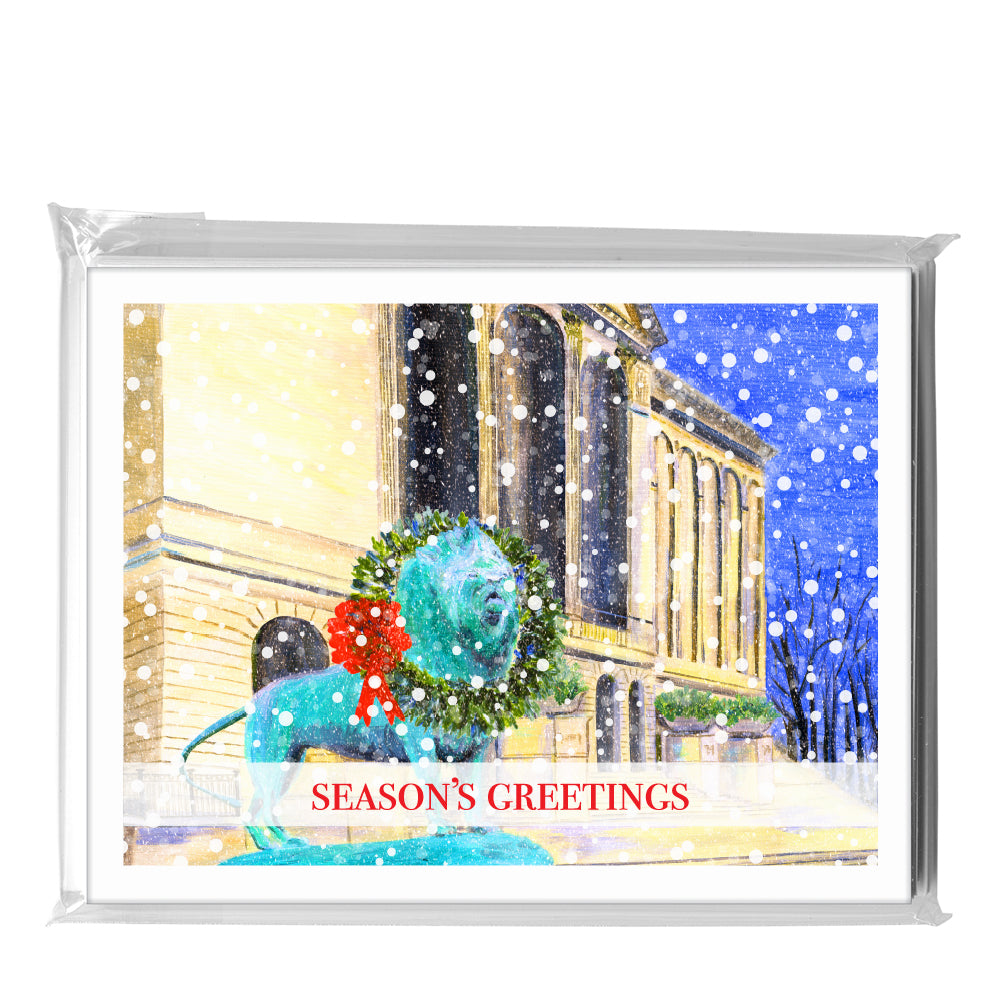 Art Institute With Wreath, Chicago, Greeting Card (7979C)