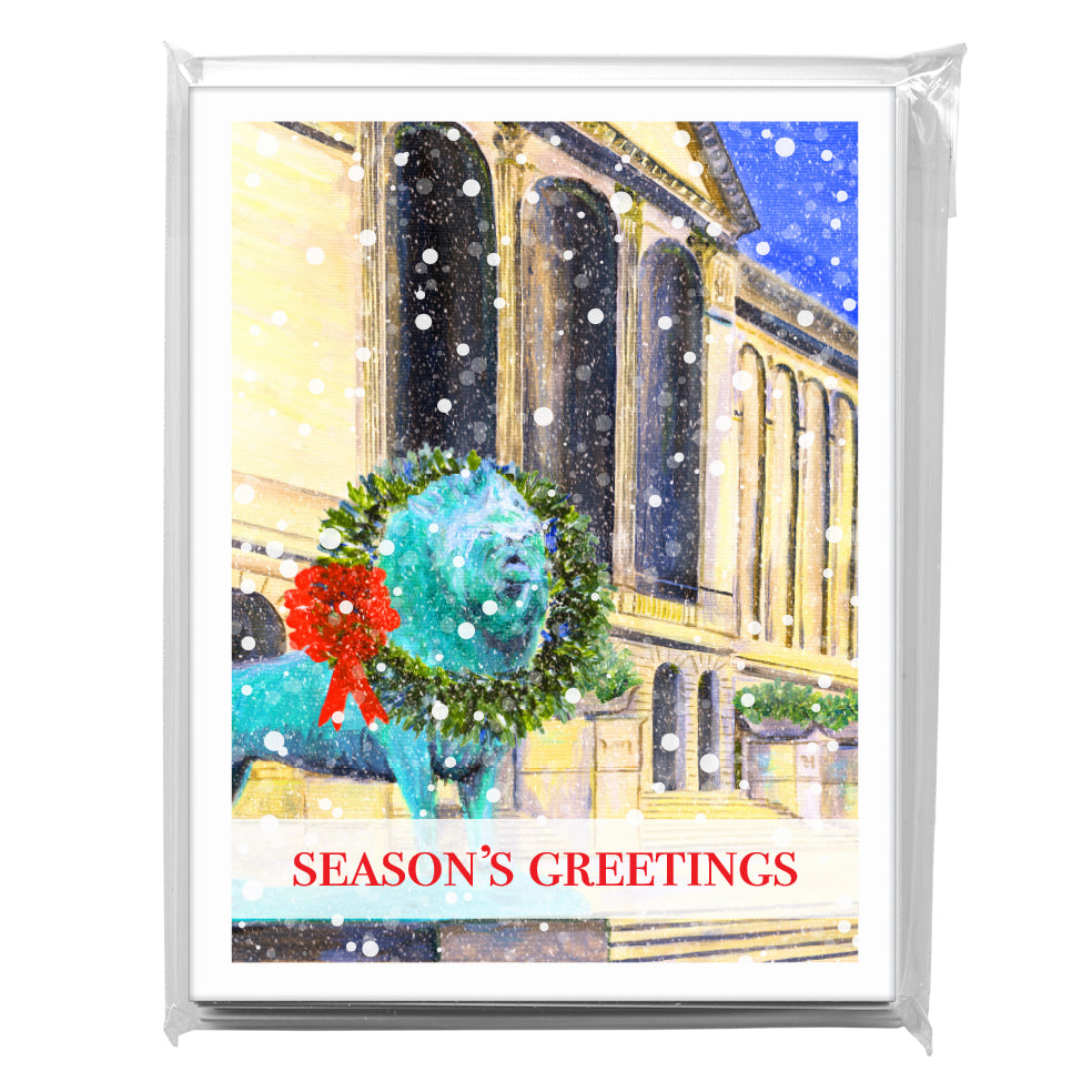 Art Institute With Wreath, Chicago, Greeting Card (7979H)