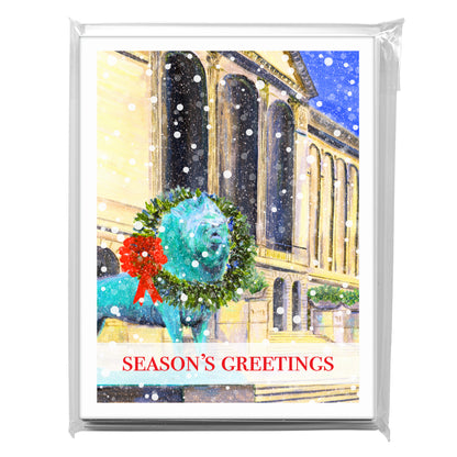 Art Institute With Wreath, Chicago, Greeting Card (7979H)