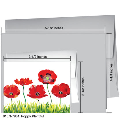 Poppy Plentiful, Greeting Card (7981)