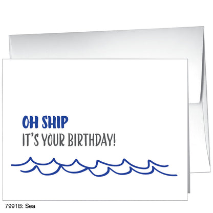 Sea, Greeting Card (7991B)