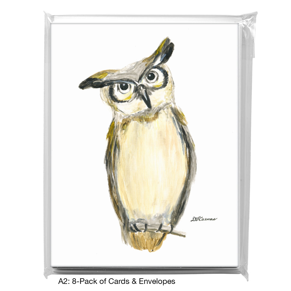 Great Horned Owl, Greeting Card (7992)