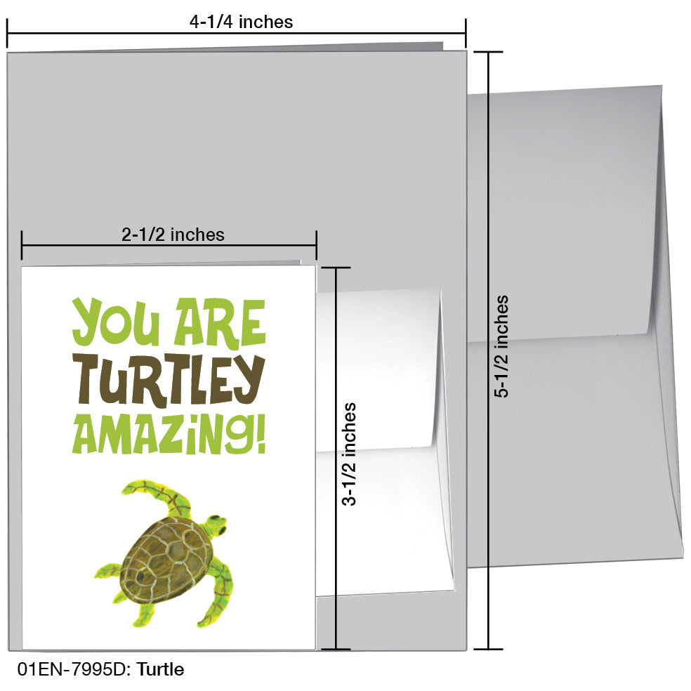 Turtle, Greeting Card (7995D)