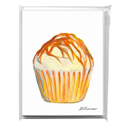 Caramel Buttercream Cupcake, Greeting Card (7997)