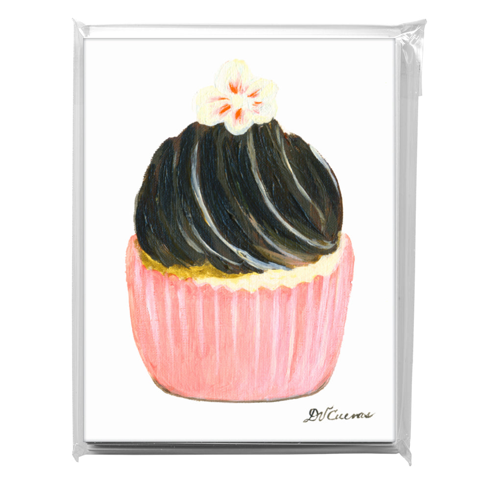 Chocolate Swirl Cupcake, Greeting Card (7998)