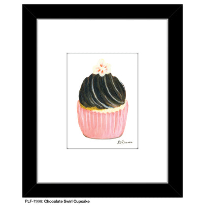 Chocolate Swirl Cupcake, Print (#7998)