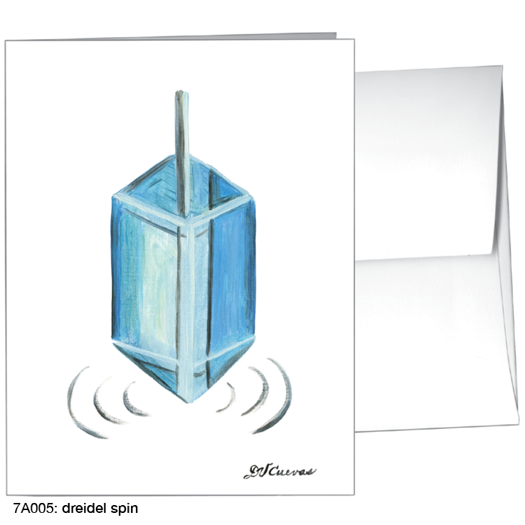 Dreidel Spin, Greeting Card (8564)