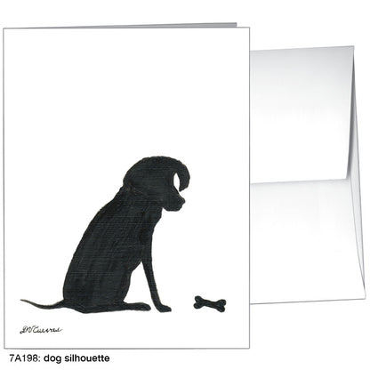 Dog Silhouette, Greeting Card (8361)