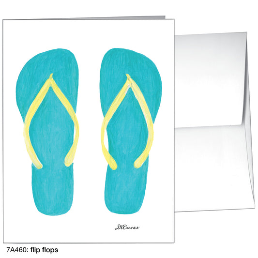 Flip Flops, Greeting Card (8613)