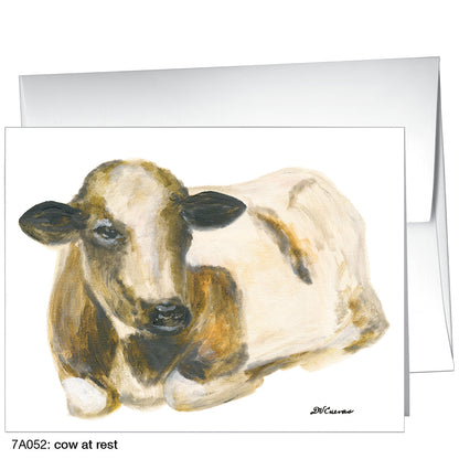 Cow At Rest, Greeting Card (8276)