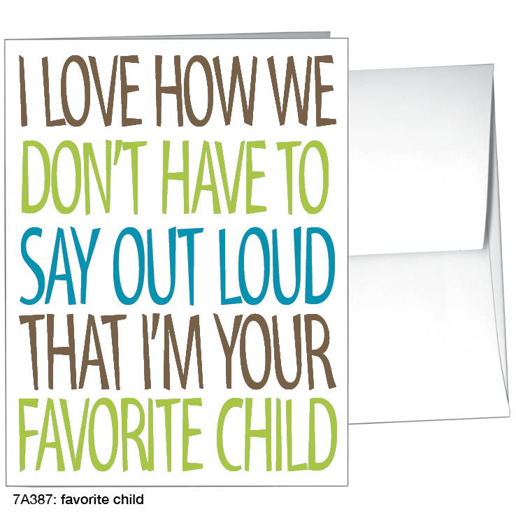 Favorite Child, Greeting Card (8490)