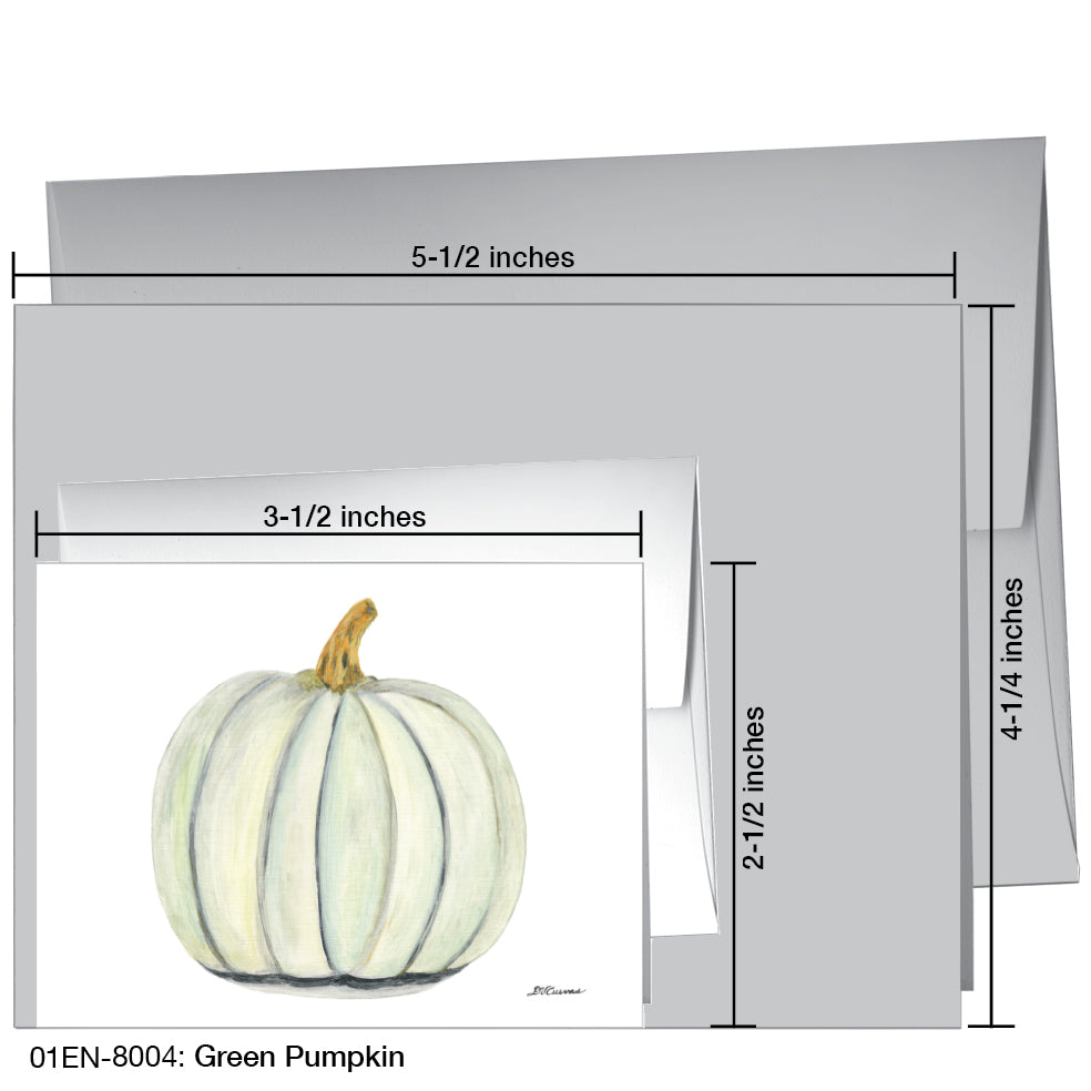 Green Pumpkin, Greeting Card (8004)