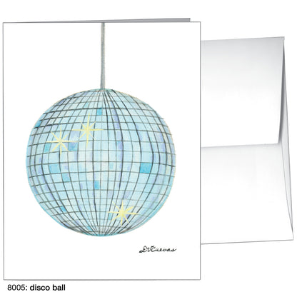 Disco Ball, Greeting Card (8005)