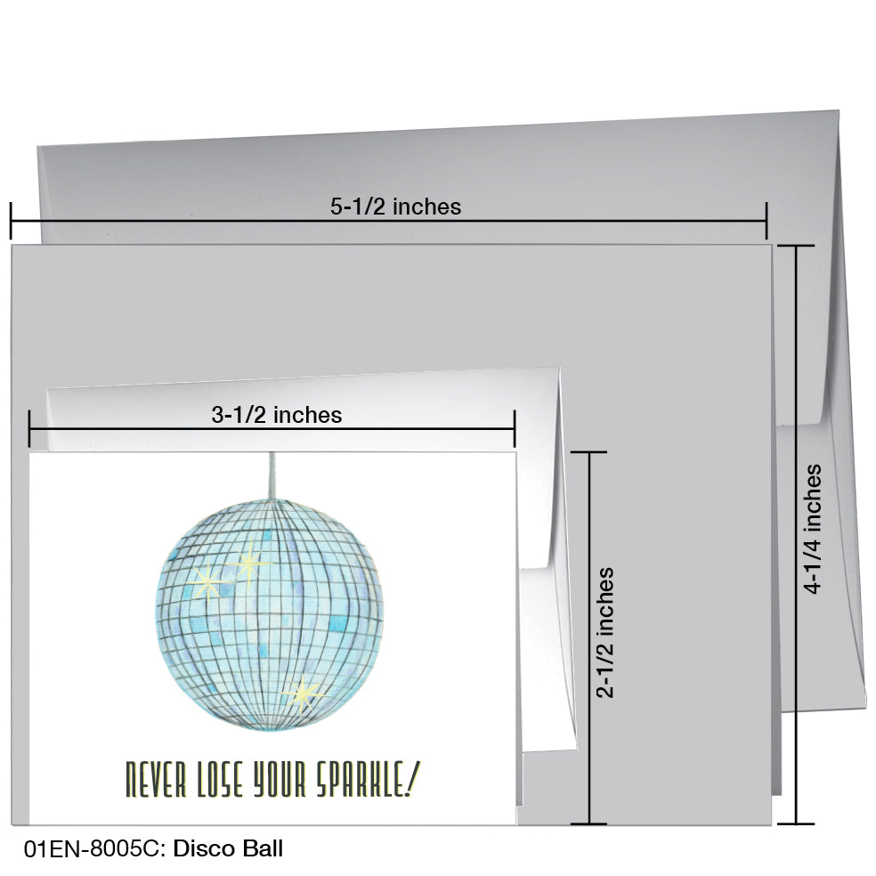 Disco Ball, Greeting Card (8005C)