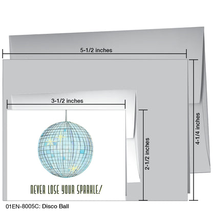 Disco Ball, Greeting Card (8005C)