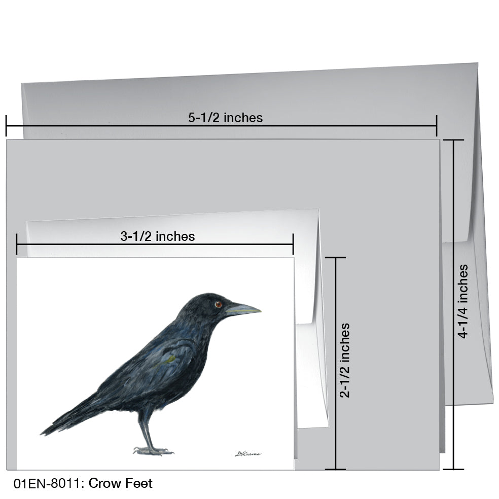 Crow Feet, Greeting Card (8011)