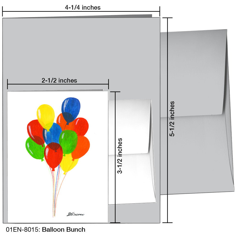 Balloon Bunch, Greeting Card (8015)