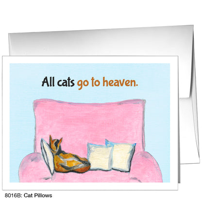 Cat Pillows, Greeting Card (8016B)