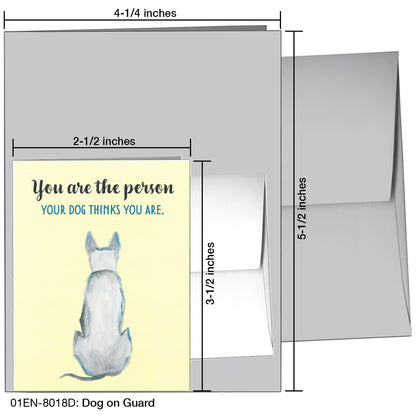 Dog On Guard, Greeting Card (8018D)