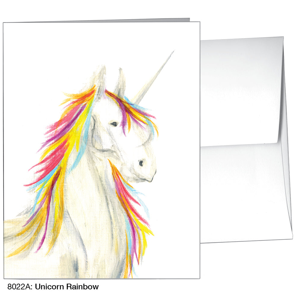 Unicorn Rainbow, Greeting Card (8022A)