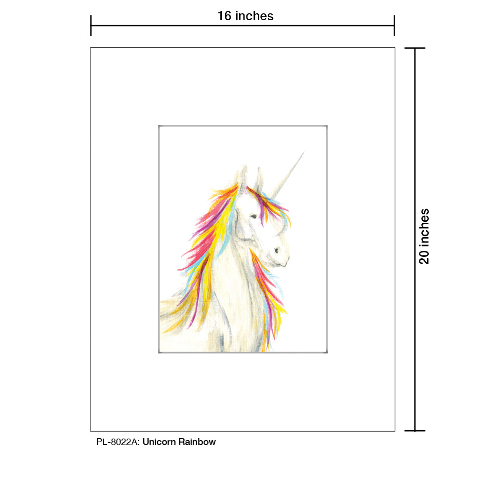 Unicorn Rainbow, Print (#8022A)