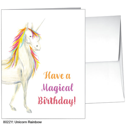 Unicorn Rainbow, Greeting Card (8022Y)