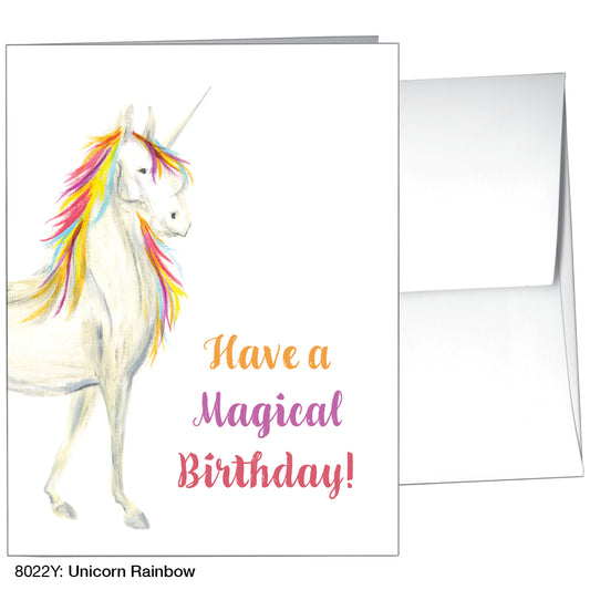 Unicorn Rainbow, Greeting Card (8022Y)