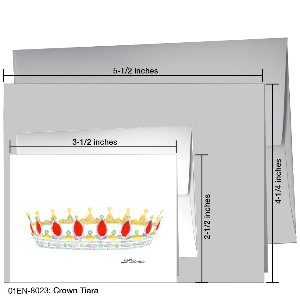 Crown Tiara, Greeting Card (8023)