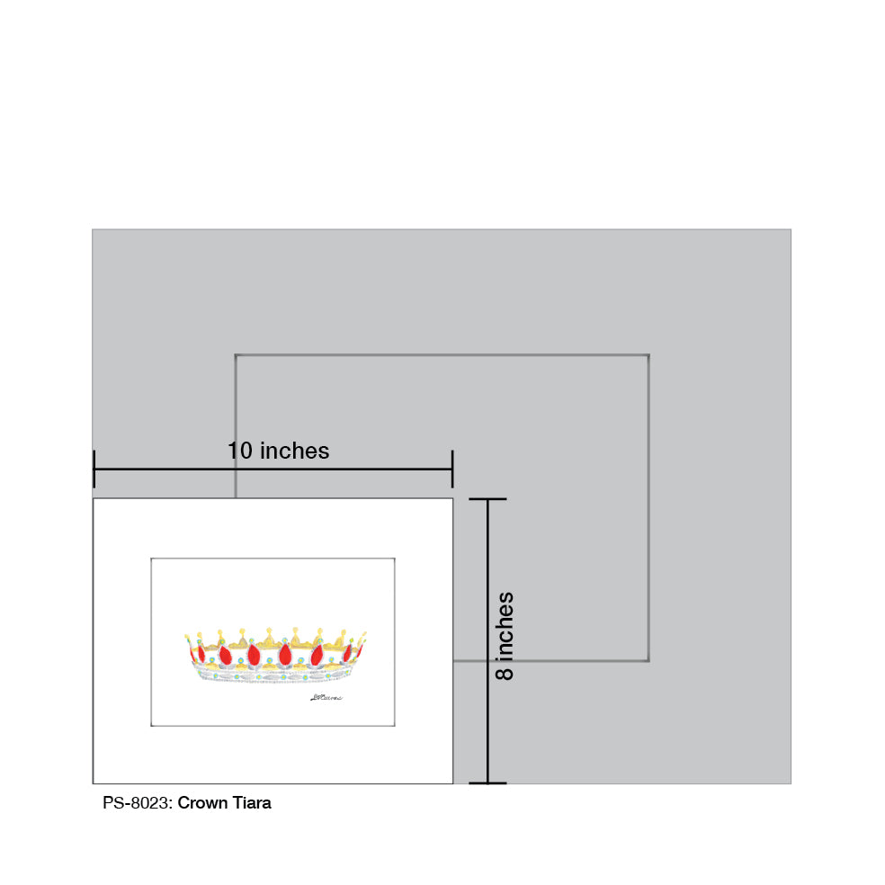 Crown Tiara, Print (#8023)