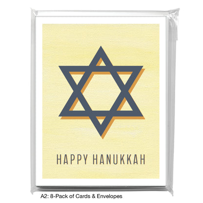 Star Of David, Greeting Card (8028AD)