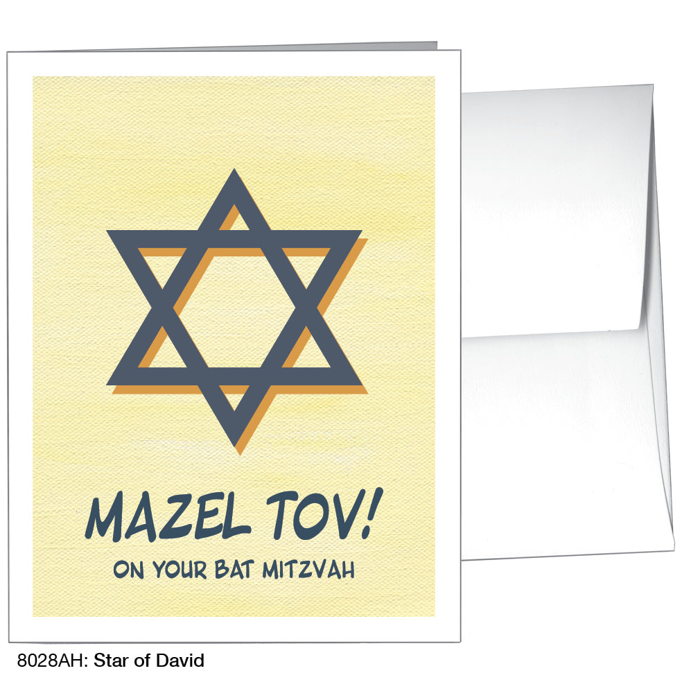 Star Of David, Greeting Card (8028AH)