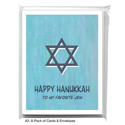 Star Of David, Greeting Card (8028BD)