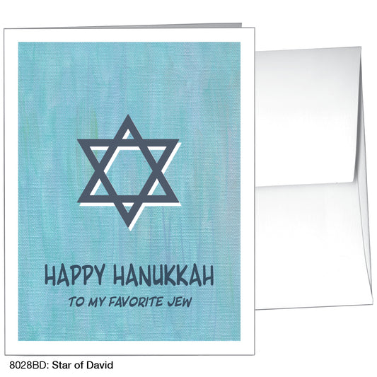 Star Of David, Greeting Card (8028BD)