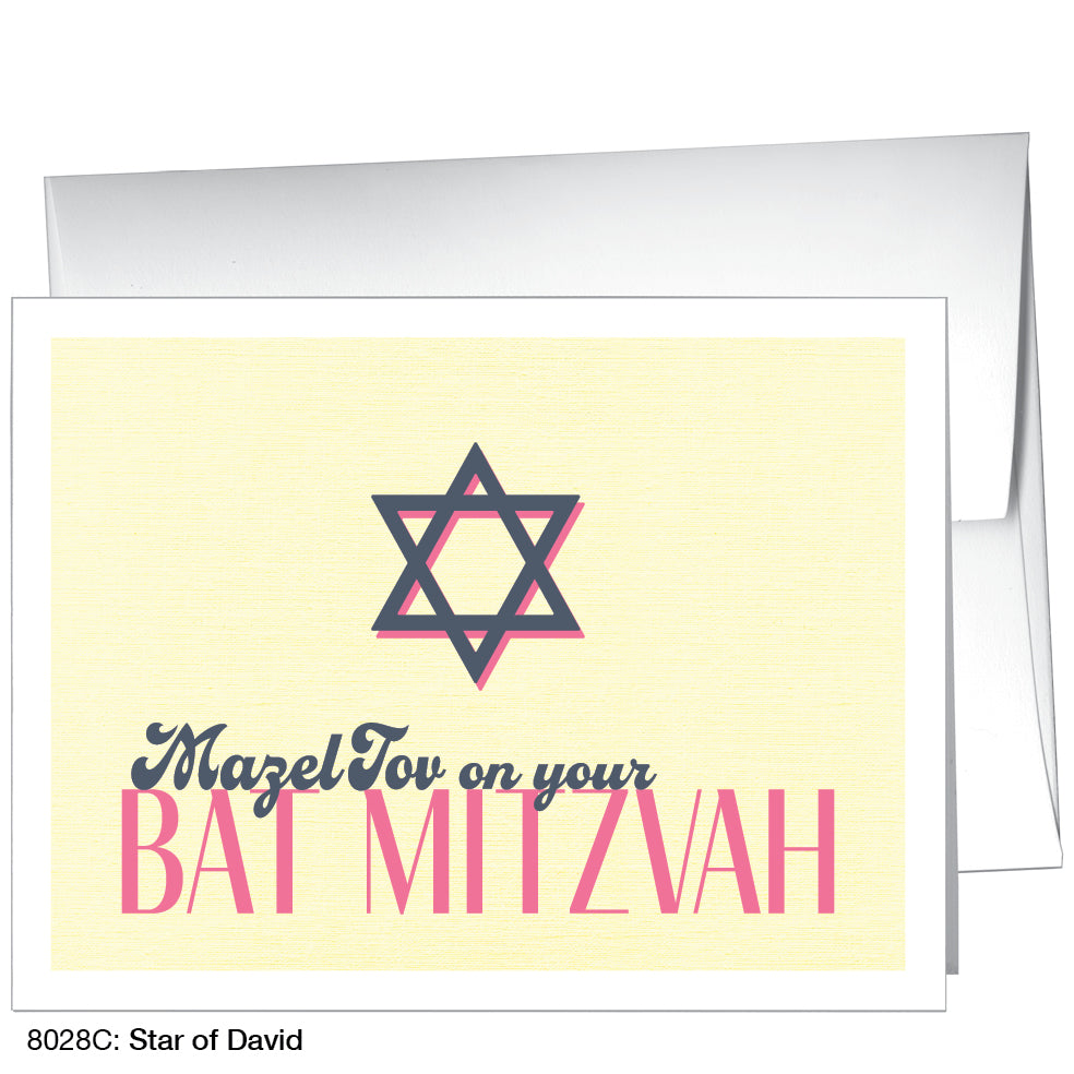 Star Of David, Greeting Card (8028C)