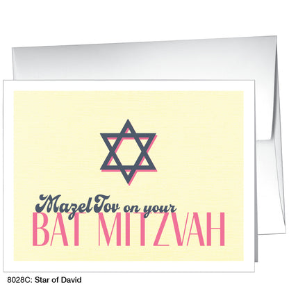 Star Of David, Greeting Card (8028C)