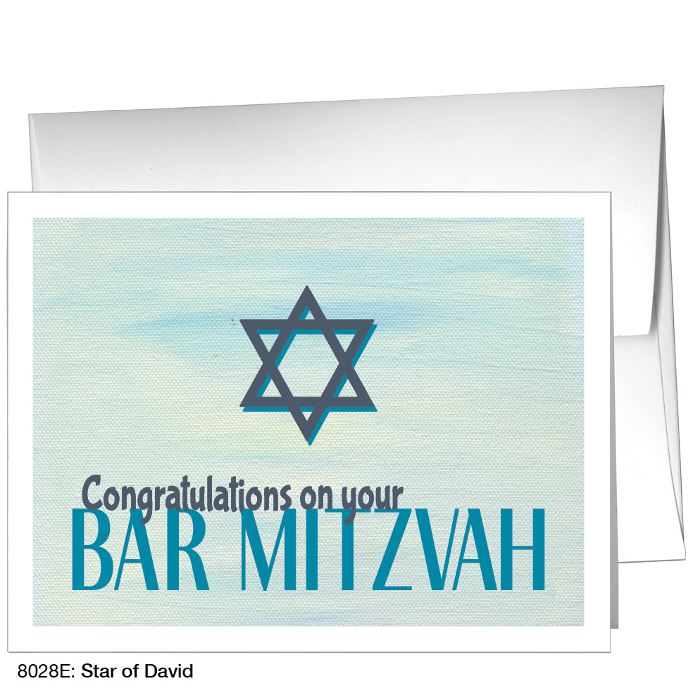 Star Of David, Greeting Card (8028E)