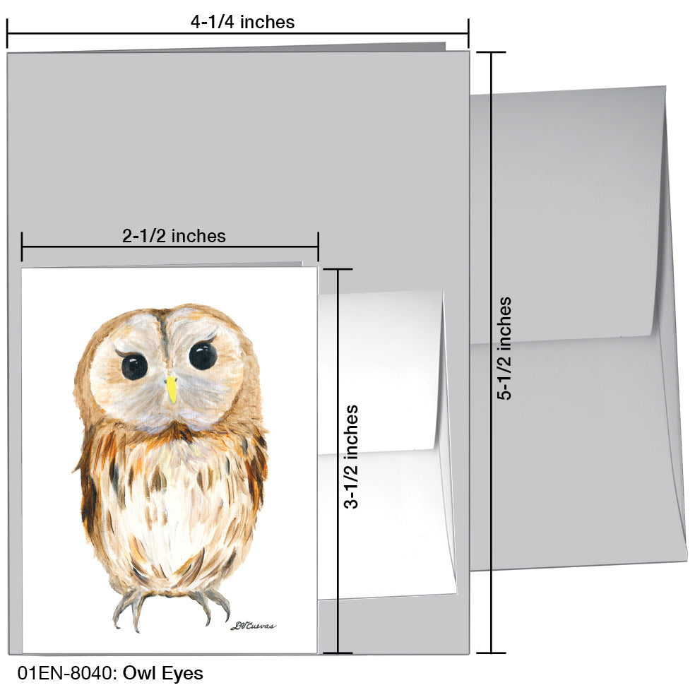 Owl Eyes, Greeting Card (8040)