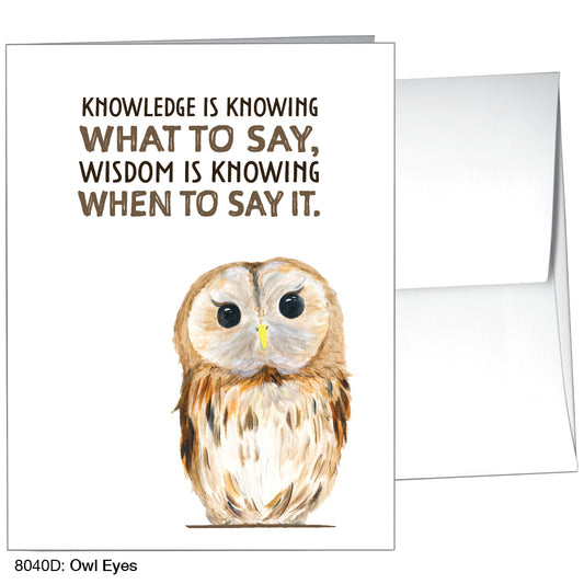 Owl Eyes, Greeting Card (8040D)