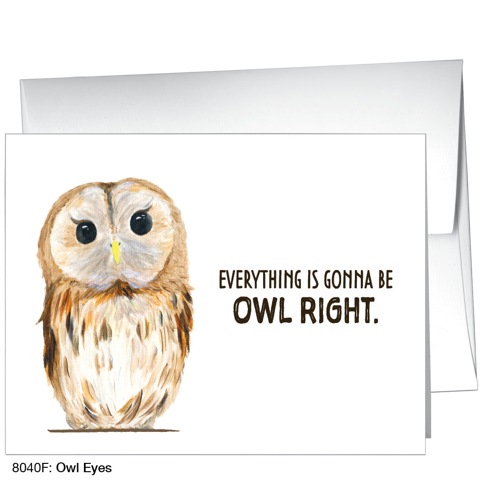 Owl Eyes, Greeting Card (8040F)