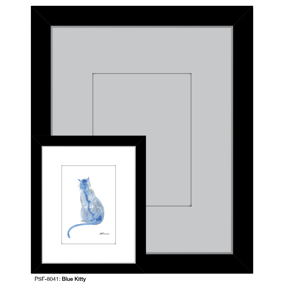 Blue Kitty, Print (#8041)