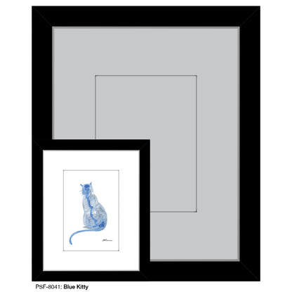 Blue Kitty, Print (#8041)