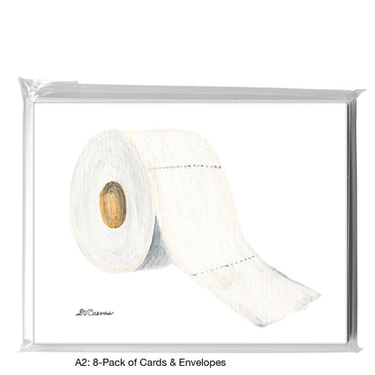 Toilet Paper Roll, Greeting Card (8043)