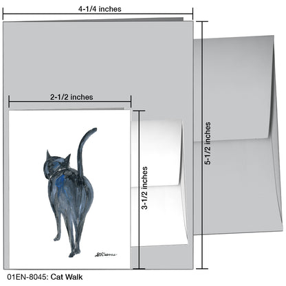 Cat Walk, Greeting Card (8045)