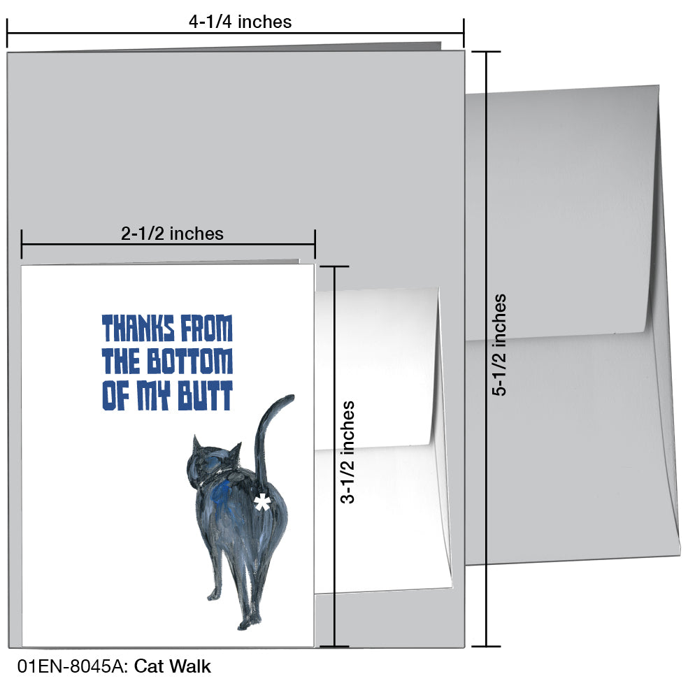 Cat Walk, Greeting Card (8045A)