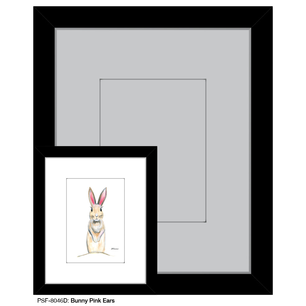 Bunny Pink Ears, Print (#8046D)