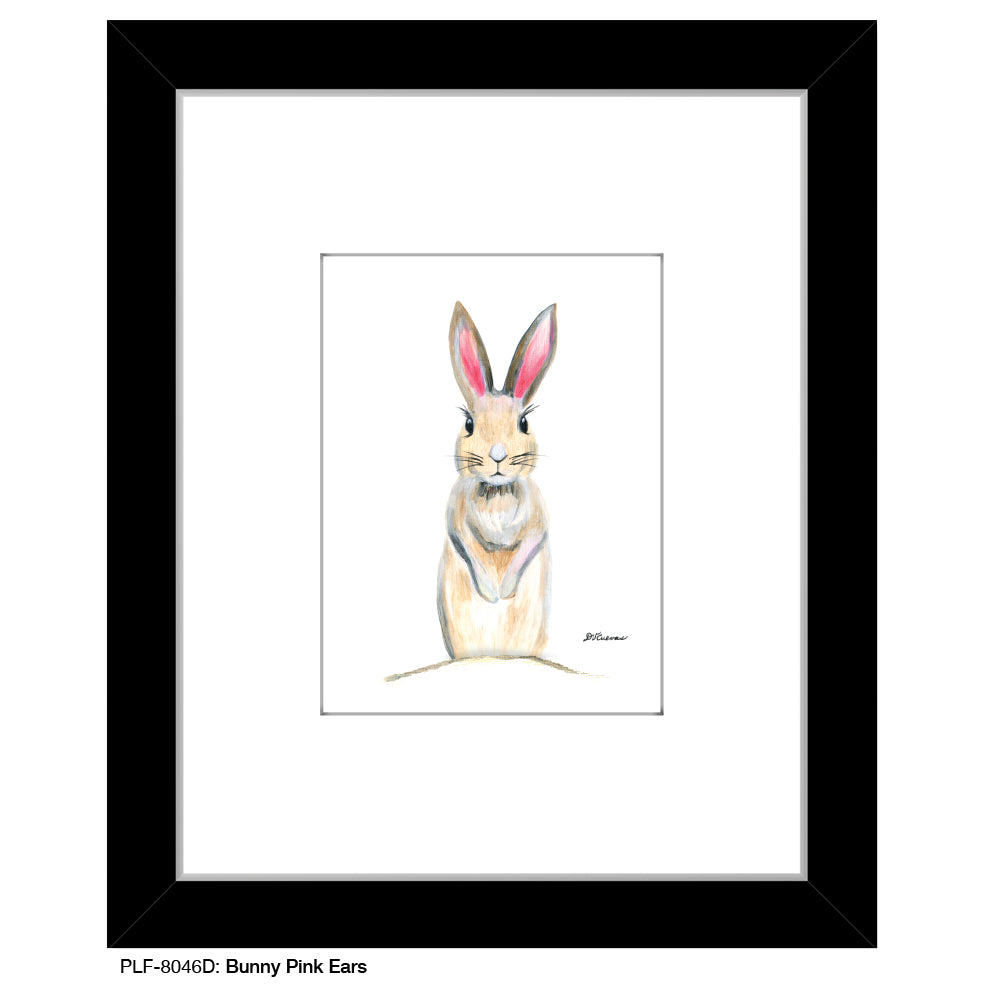 Bunny Pink Ears, Print (#8046D)