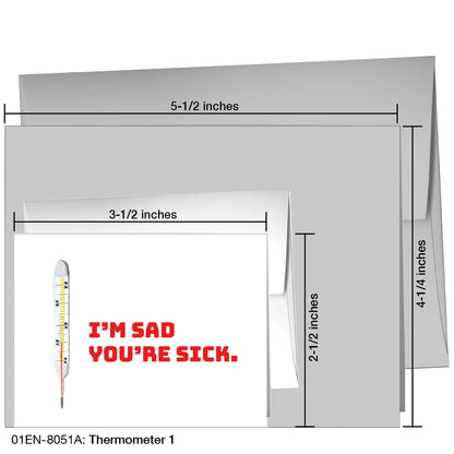 Thermometer 1, Greeting Card (8051A)