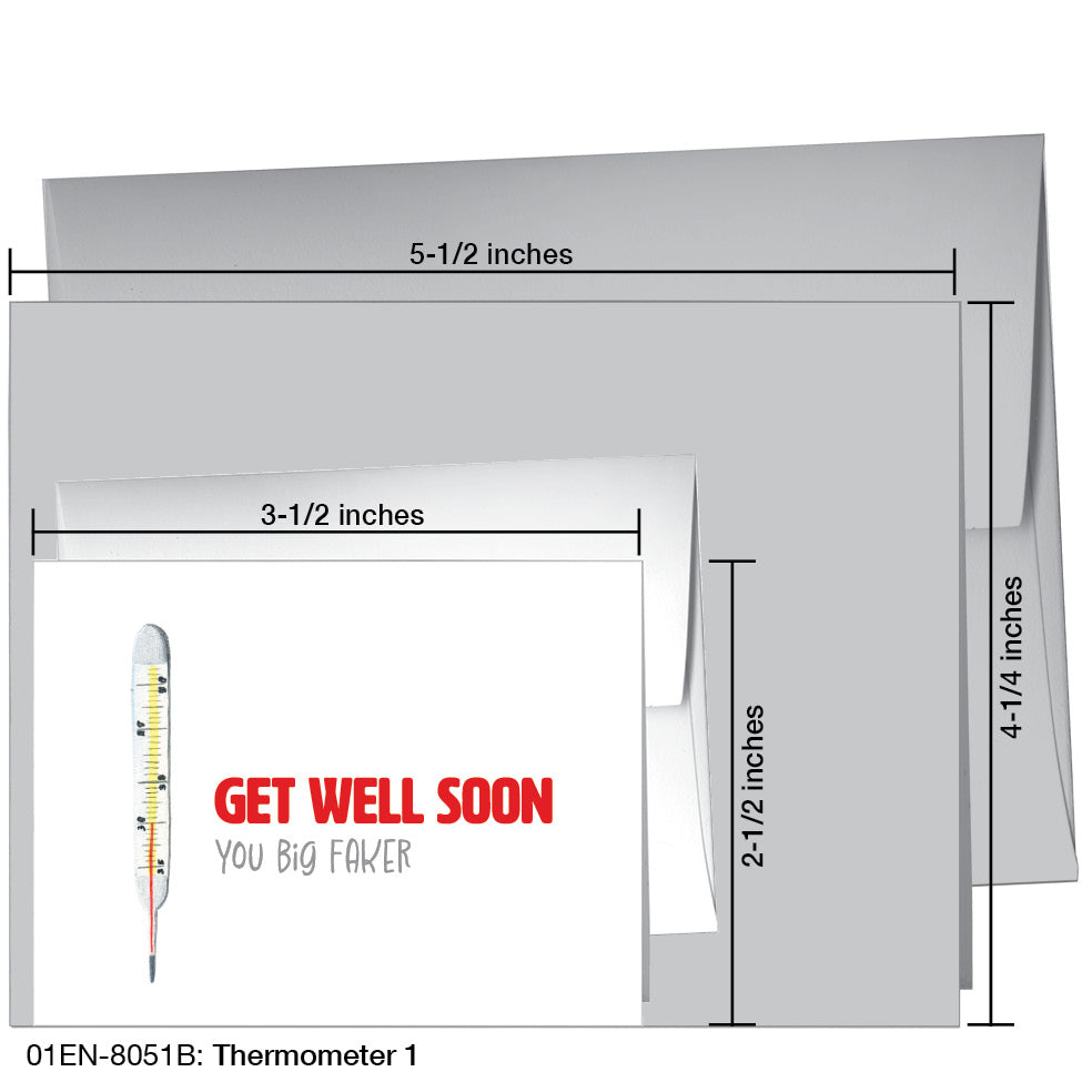 Thermometer 1, Greeting Card (8051B)